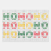 Kerst Typografie Trui Textuur Inpakpapier Vel (Voorkant 2)