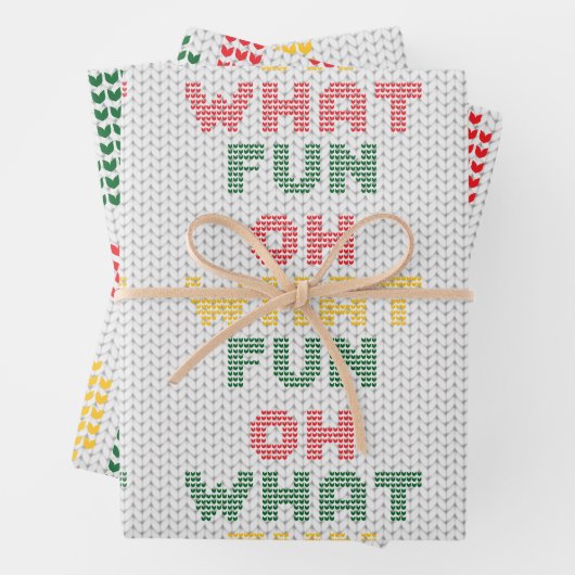 Kerst Typografie Trui Textuur Inpakpapier Vel (In situ)