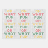 Kerst Typografie Trui Textuur Inpakpapier Vel (Voorkant)