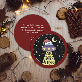 Kerst UFO Grappig Feestdagenkaart