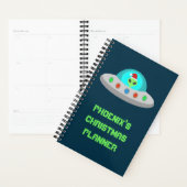 Kerst UFO Ho Alien vliegende schotel Custom Planner (Display)
