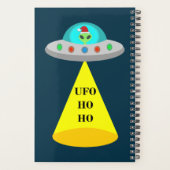 Kerst UFO Ho Alien vliegende schotel Custom Planner (Achterkant)