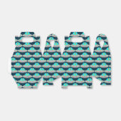 Kerst UFO Ho Alien vliegende schotel Patterned Bedankdoosjes (Uitgevouwen)