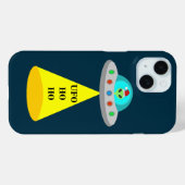 Kerst UFO Ho Ho Alien vliegende schotel Case-Mate iPhone Case (Achterkant (horizontaal))