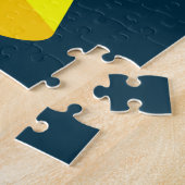 Kerst UFO Ho Ho Alien vliegende schotel Legpuzzel (Zijkant)