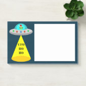 Kerst UFO Ho Ho Alien vliegende schotel Post-it® Notes (Kantoor)