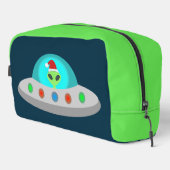 Kerst UFO Ho Ho Alien vliegende schotel Toilettasje (Rechterhoek)