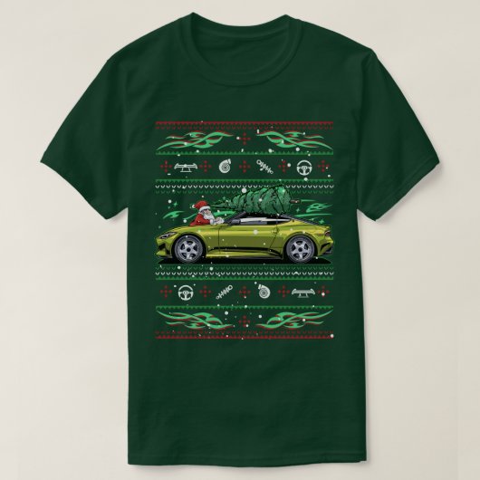 Kerst Ugly Nissan 400z RZ34 Fairlady Gift T-shirt (Design voorkant)