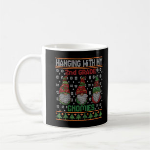Kerst Ugly Sweater 2e leraar Gnomies T-Shirt Koffiemok