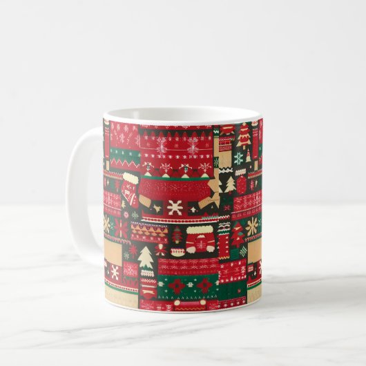 Kerst Ugly Sweater 7 Koffiemok (Voorkant links)