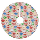 Kerst Ugly sweater Pink Kerstboom Rok (Voorkant)