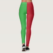 Kerst Ugly Sweater Red en Green Leggings (Achterkant)