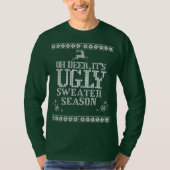 Kerst Ugly Sweater T-Shirt (Voorkant)