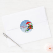 Kerst Uil Gepersonaliseerde Gift Label Stickers (Envelop)
