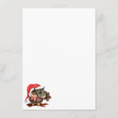 Kerst uil menu (Achterkant)