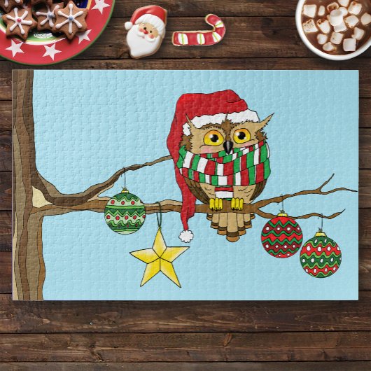Kerst Uil Tree Ornamenten Legpuzzel