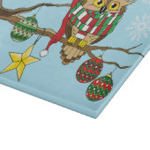 Kerst Uil Tree Ornamenten Snijplank (Hoek)
