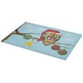 Kerst Uil Tree Ornamenten Snijplank (Hoek)