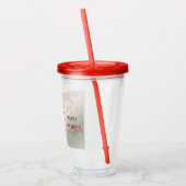 Kerst Uil Vakantie Acryl Tumbler Acryl Drinkbeker (Links)