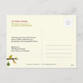 Kerst Uil Vakantie / Kerst Briefkaart (Achterkant)