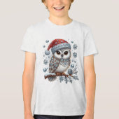 Kerst Uil Vakantie T-shirt (Voorkant)