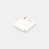 Kerst Uil Waterverven Bloemen Boeket Post-it® Notes (Schuin)