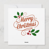 Kerst Uil Wenskaart Feestdagenkaart (Achterkant)