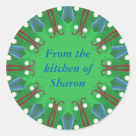 Kerst Uit de keuken van gepersonaliseerde Sticker