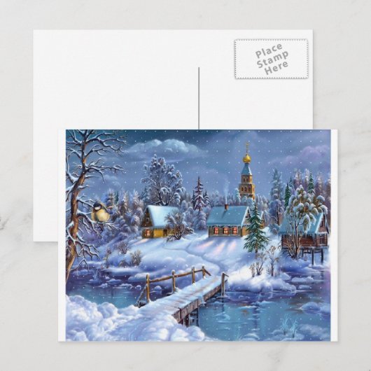 Kerst uit het dok feestdagenkaart (Voorkant / Achterkant)