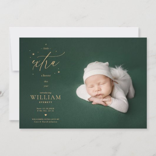 Kerst Uitkomst Aankondiging Een Beetje Extra Sfeer (Voorkant)