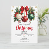 Kerst uitnodiging (Staand voorkant)