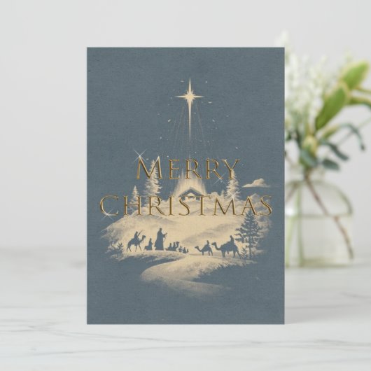 Kerst uitnodiging (Staand voorkant)
