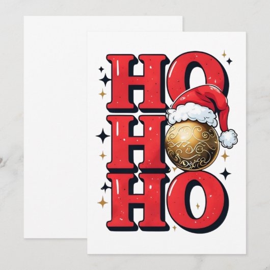 kerst uitnodiging (Voorkant / Achterkant)