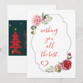 kerst uitnodiging (Voorkant / Achterkant)
