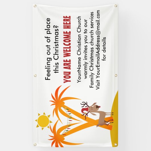 Kerst Uitnodiging Banner (Verticaal)