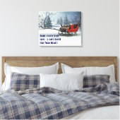 KERST UITNODIGING CANVAS AFDRUK (Insitu (Slaapkamer))