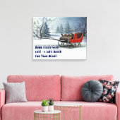 KERST UITNODIGING CANVAS AFDRUK (Insitu (Woonkamer))