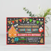 Kerst-uitnodiging in het ontbijt kaart (Staand voorkant)