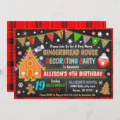 Kerst-uitnodiging in het ontbijt kaart (Voorkant / Achterkant)