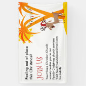 Kerst uitnodiging spandoek (Verticaal)