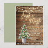 Kerst uitnodiging voor Jingle and Mingle (Voorkant / Achterkant)