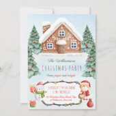 Kerst-uitnodiging voor ontbijtfeest kaart (Voorkant)