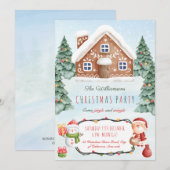 Kerst-uitnodiging voor ontbijtfeest kaart (Voorkant / Achterkant)