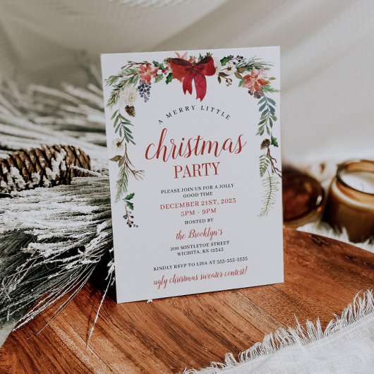 Kerst uitnodiging - Xmas Party uitnodiging