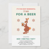 Kerst uitnodigingen bier grappige woordspeling (Voorkant)