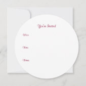 Kerst uitnodigingen met pepermunt snoepjes (Achterkant)