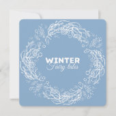 Kerst uitnodigingen. Winter Sprookjes. Kaart (Voorkant)