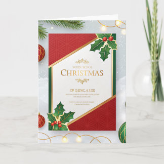 Kerst Uitnodigingskaart | Elegant Kerstfeest