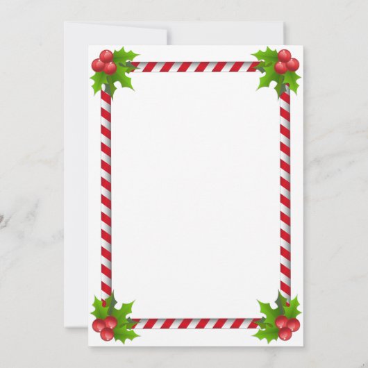 KERST UITNODIGINGSKAART KAART (Achterkant)