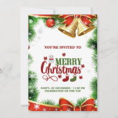 Kerst uitnodigingskaart kaart (Voorkant)